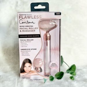 🆕NWT FINISHING TOUCH FLAWLESS CONTOUR MICRO VIBRATING FACIAL ROLLER & MASSAGER